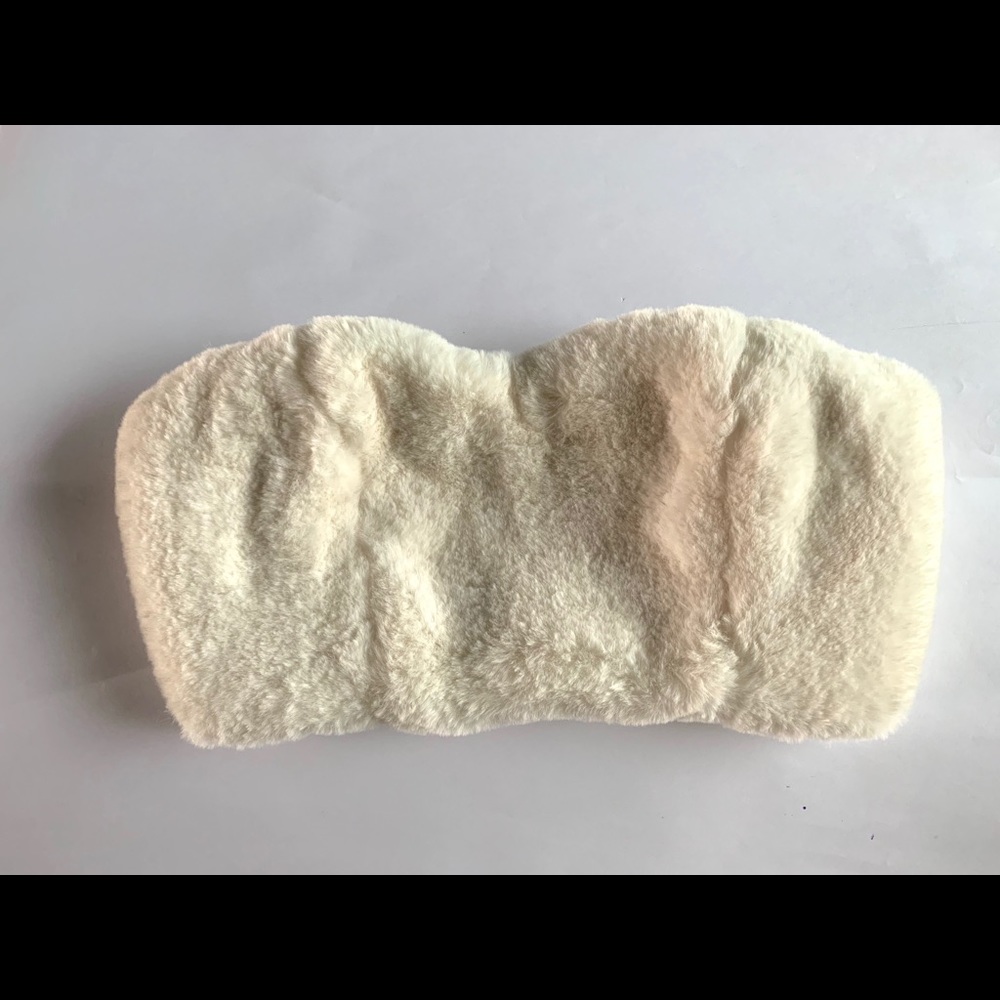 Forever 21 Faux Fur Bandeau/Crop Top